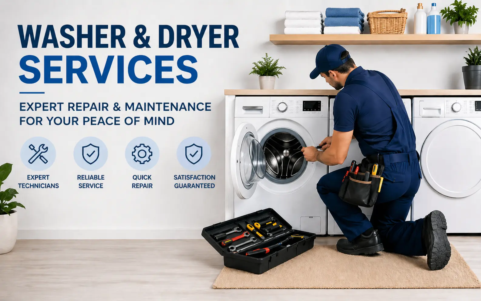 Washer and dryer