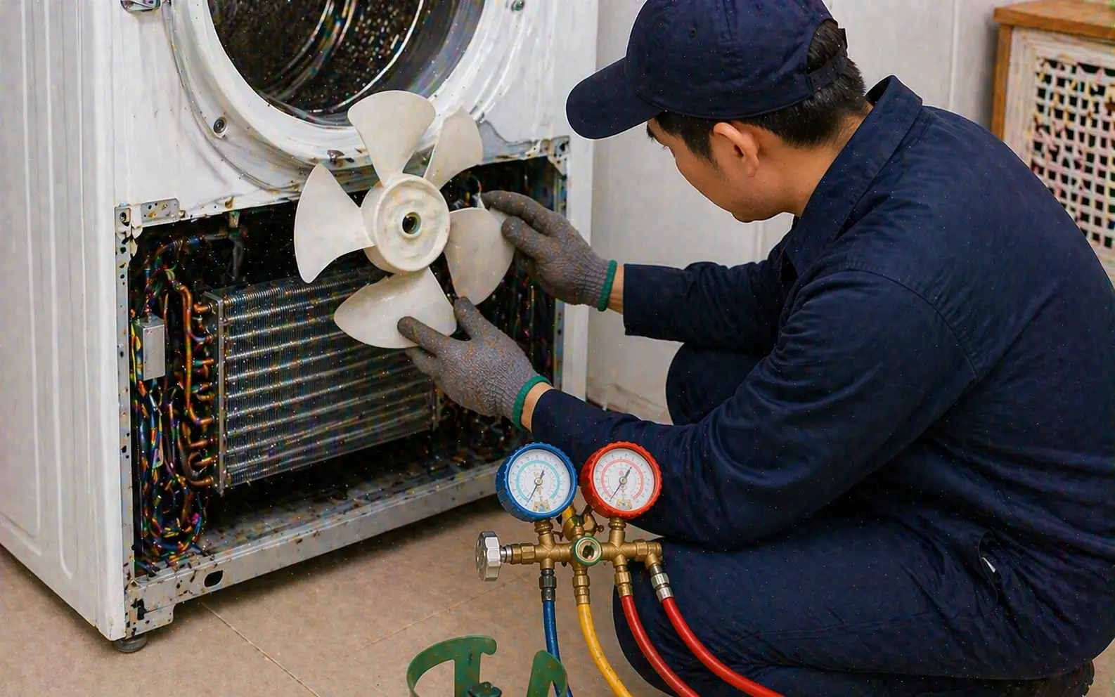 Change Evap /Condenser Fan (WD)