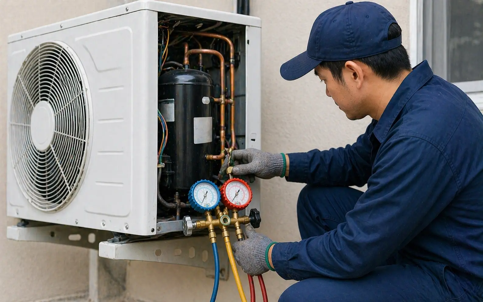 Change18000BTU compressor/regas